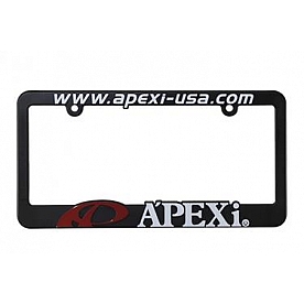 APEXi License Plate Frame - Black Plastic - 601KLP1
