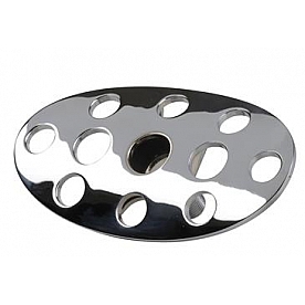 Lokar Performance Brake Pedal Pad - Steel Silver - BAG6153