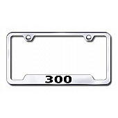 Automotive Gold License Plate Frame - Silver Stainless Steel - GF300EC