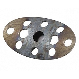 Lokar Performance Brake Pedal Pad - Aluminum Silver Nostalgic - BAG6156