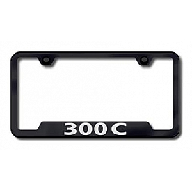 Automotive Gold License Plate Frame - Black Stainless Steel - GF30CEB