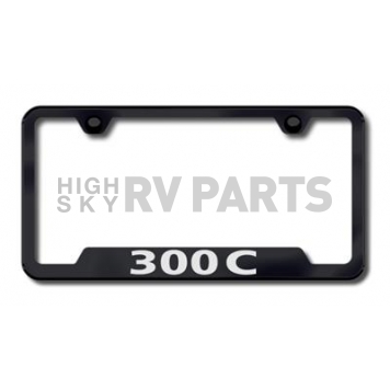 Automotive Gold License Plate Frame - Black Stainless Steel - GF30CEB