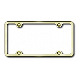 Automotive Gold License Plate Frame - Gold Stainless Steel - LF451G