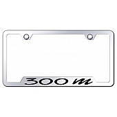 Automotive Gold License Plate Frame - Silver Stainless Steel - GF30MEC