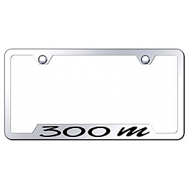 Automotive Gold License Plate Frame - Silver Stainless Steel - GF30MEC