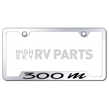 Automotive Gold License Plate Frame - Silver Stainless Steel - GF30MEC