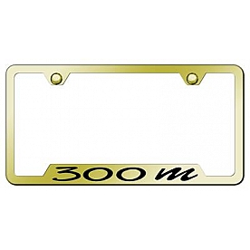 Automotive Gold License Plate Frame - Gold Stainless Steel - GF30MEG