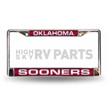 POWERDECAL License Plate Frame - Oklahoma Sooners Plastic - FC230201