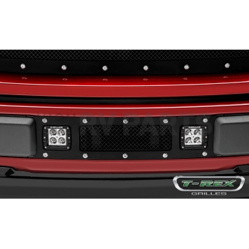 T-Rex Truck Products Grille Insert - Small Mesh Rectangular Black Powder Coated Steel - 6325791-1