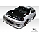 Extreme Dimensions Side Skirt - Primered Fiberglass Reinforced Plastic Black Set of 2 - 100231