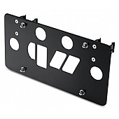 Warrior Products License Plate Bracket - Steel Black - 2350