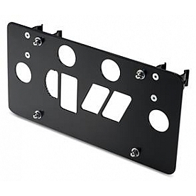 Warrior Products License Plate Bracket - Steel Black - 2350