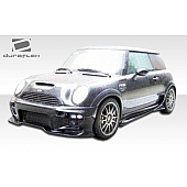 Extreme Dimensions Side Skirt - Primered Fiberglass Reinforced Plastic Black Set of 2 - 100362
