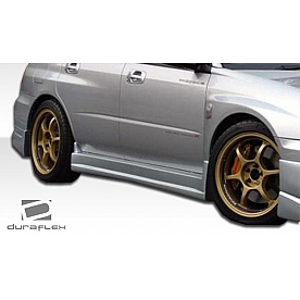 Extreme Dimensions Side Skirt - Primered Fiberglass Reinforced Plastic Black Set of 2 - 100391