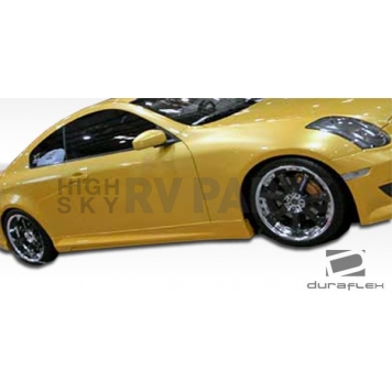 Extreme Dimensions Side Skirt - Primered Fiberglass Reinforced Plastic Black Set of 2 - 100467-2