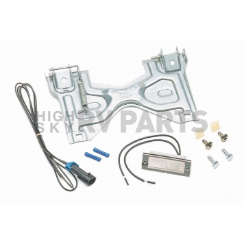Street Scene License Plate Bracket - Silver Steel - 95061100