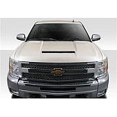 Extreme Dimensions Hood - Fiberglass Reinforced Plastic Black - RK-S - 112797