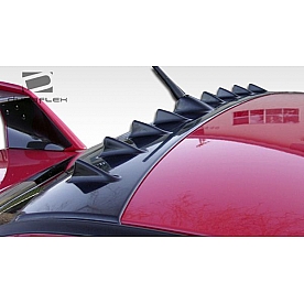Extreme Dimensions Spoiler - Roof Mount Primered Fiberglass Black - 104460