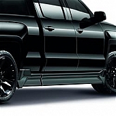 Air Design Side Skirt - Satin ABS Plastic Black - GM24A135