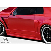 Extreme Dimensions Side Skirt - Primered Fiberglass Reinforced Plastic Black Set of 2 - 107581