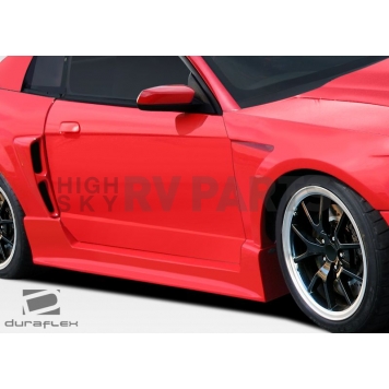 Extreme Dimensions Side Skirt - Primered Fiberglass Reinforced Plastic Black Set of 2 - 107581-1