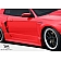 Extreme Dimensions Side Skirt - Primered Fiberglass Reinforced Plastic Black Set of 2 - 107581