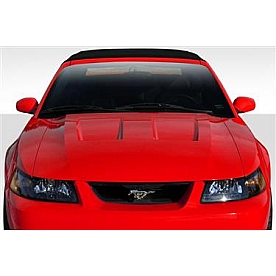 Extreme Dimensions Hood - Fiberglass Reinforced Plastic Black - Cobra - 112775