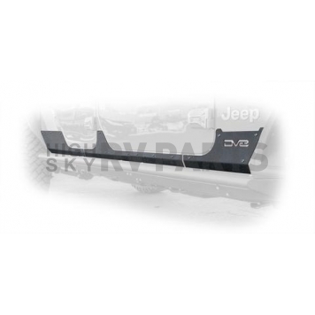 DV8 Offroad Rocker Panel Guard - Black Flat Powder Coated Steel - SRGL05