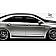 Extreme Dimensions Side Skirt - Primered Fiberglass Reinforced Plastic Black Set of 2 - 107626