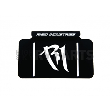 Rigid Lighting License Plate Bracket - Black Plastic - 40016