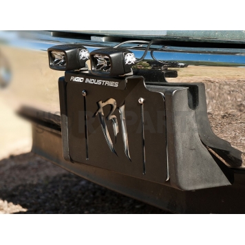 Rigid Lighting License Plate Bracket - Black Plastic - 40016-2