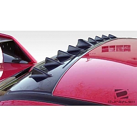 Extreme Dimensions Spoiler - Roof Mount Primered Fiberglass Black - 104478