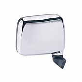 K-Source Exterior Mirror Manual OEM Silver Single - 64009I