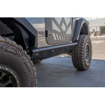 DV8 Offroad Rocker Panel Guard - Black Powder Coated Steel Set Of 2 - SRJL21