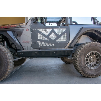 DV8 Offroad Rocker Panel Guard - Black Powder Coated Steel Set Of 2 - SRJL21-1