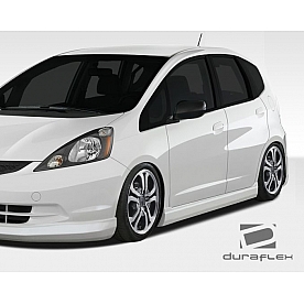 Extreme Dimensions Side Skirt - Primered Fiberglass Reinforced Plastic Black Set of 2 - 107734