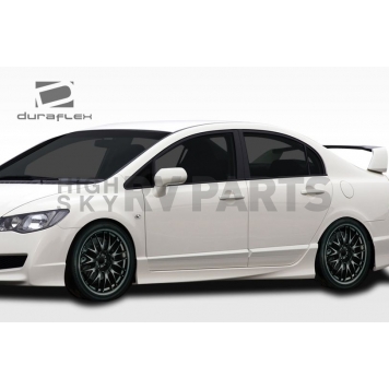 Extreme Dimensions Side Skirt - Primered Fiberglass Reinforced Plastic Black Set of 2 - 107737