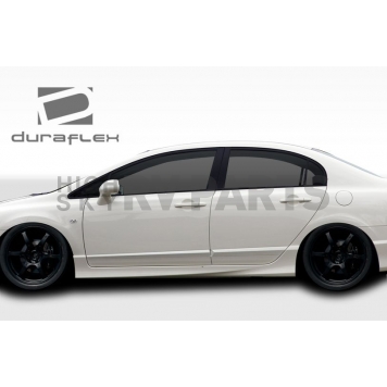 Extreme Dimensions Side Skirt - Primered Fiberglass Reinforced Plastic Black Set of 2 - 107737-1