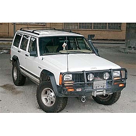 ARB Bumper Steel Powder Coated Deluxe Bar Black 1-Piece - 3450010