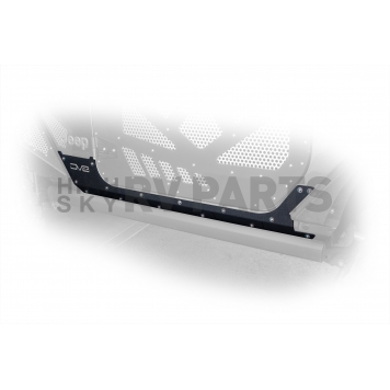 DV8 Offroad Rocker Panel Guard - Black Powder Coated Steel - SRJL25