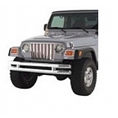 Smittybilt Bumper 1-Piece Design Stainless Steel Silver - JB44FNS
