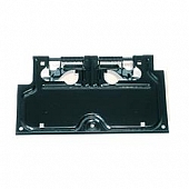 Omix-Ada License Plate Bracket - Black Steel Powder Coated - 1123301
