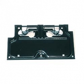 Omix-Ada License Plate Bracket - Black Steel Powder Coated - 1123301