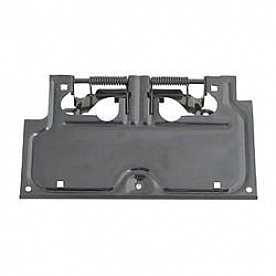 Omix-Ada License Plate Bracket - Black Steel Powder Coated - 1123302