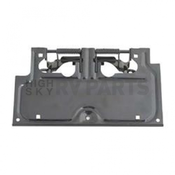 Omix-Ada License Plate Bracket - Black Steel Powder Coated - 1123302