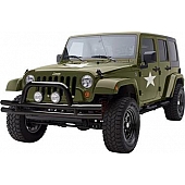 Smittybilt Bumper 1-Piece Design Steel Black - JB44FNT