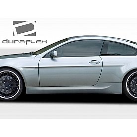 Extreme Dimensions Side Skirt - Primered Fiberglass Reinforced Plastic Black Set of 2 - 107703