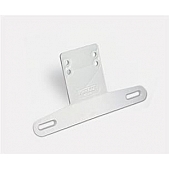 Wesbar License Plate Bracket - Plastic White - 003202