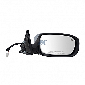 K-Source Exterior Mirror Power OEM Black Single - 60607C
