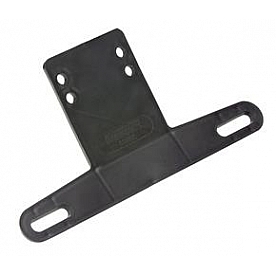 Wesbar License Plate Bracket - Plastic Black - 003211
